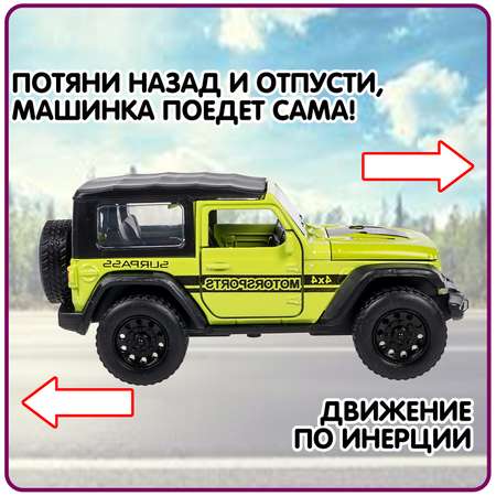 Внедорожник Bondibon Инерционная машинка металл 1:36