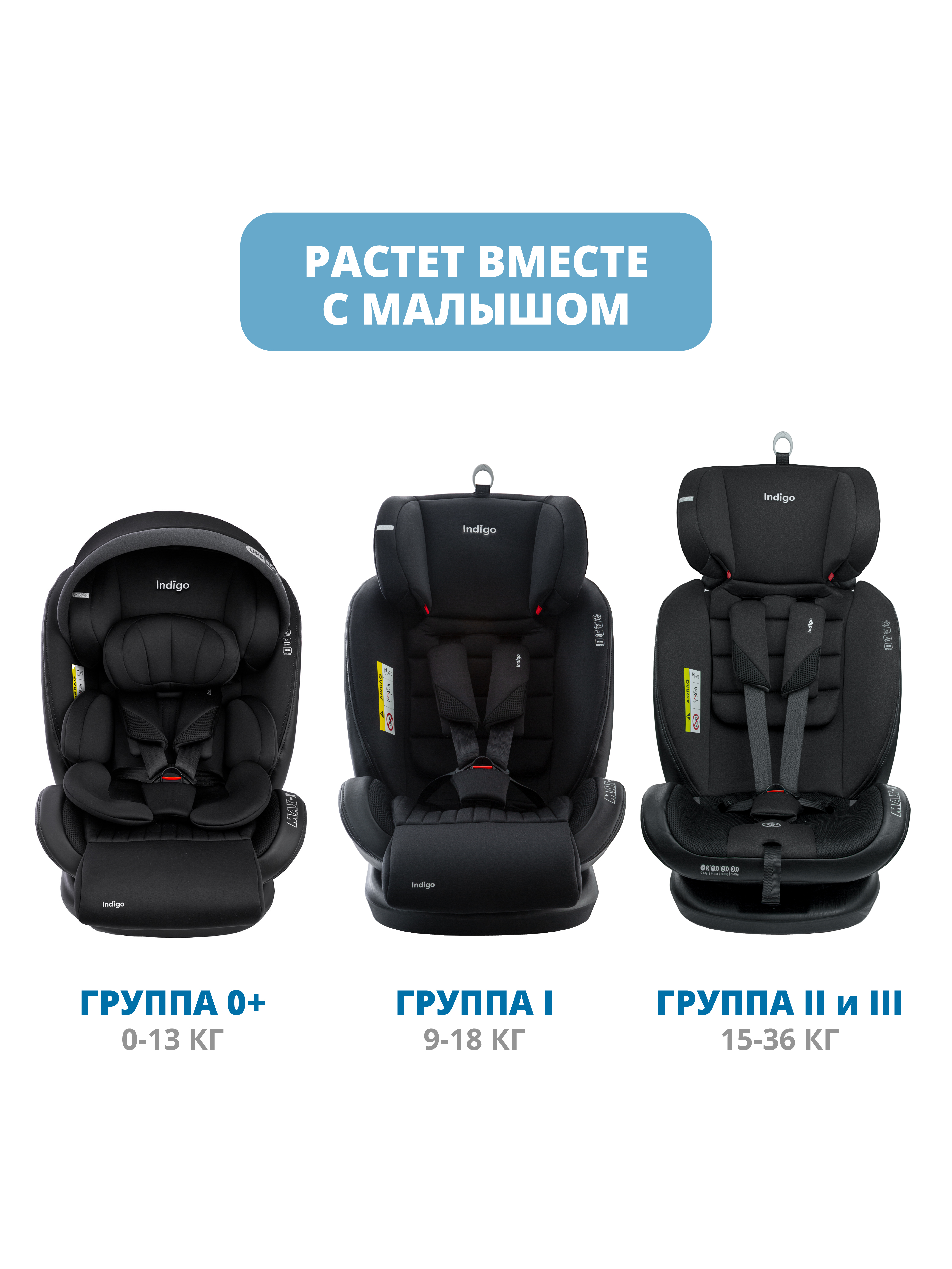 Автокресло Indigo MAX-X черный Isofix 0+/1/2/3 (0-36 кг) черный - фото 11