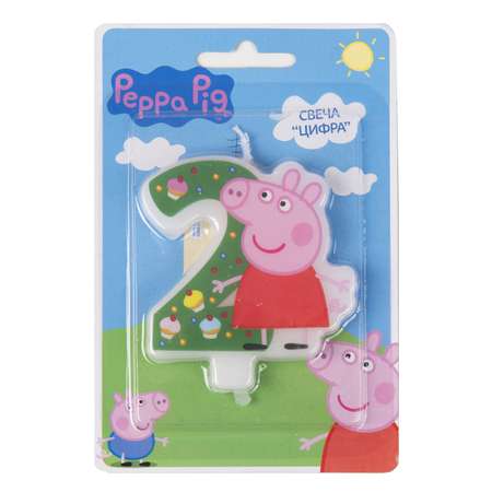 Фигурная свеча Росмэн Цифра 2 Peppa Pig