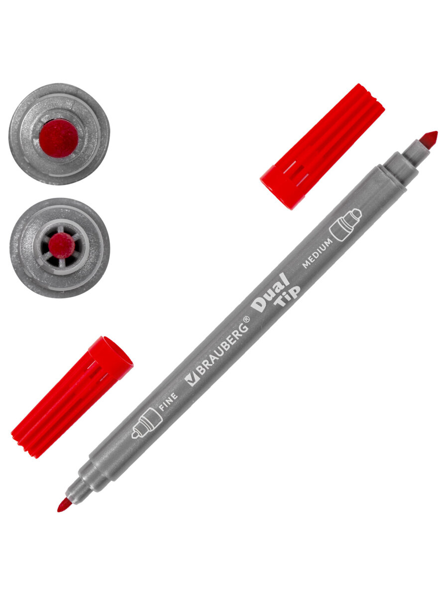 Фломастеры Brauberg двусторонние 10 цв. - фото 9