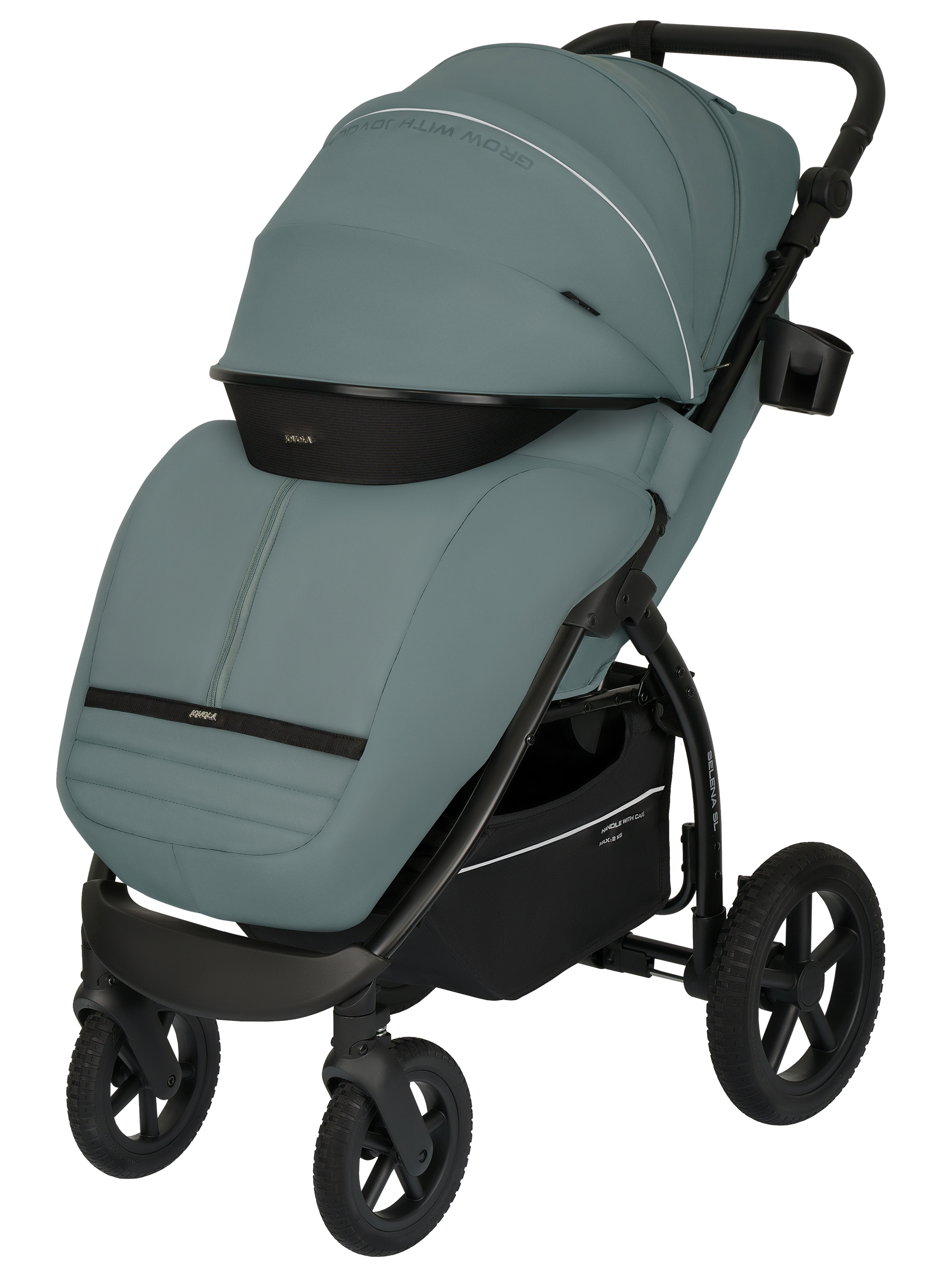 Коляска прогулочная JOVOLA Selena SL, всесезонная зеленый - фото 18