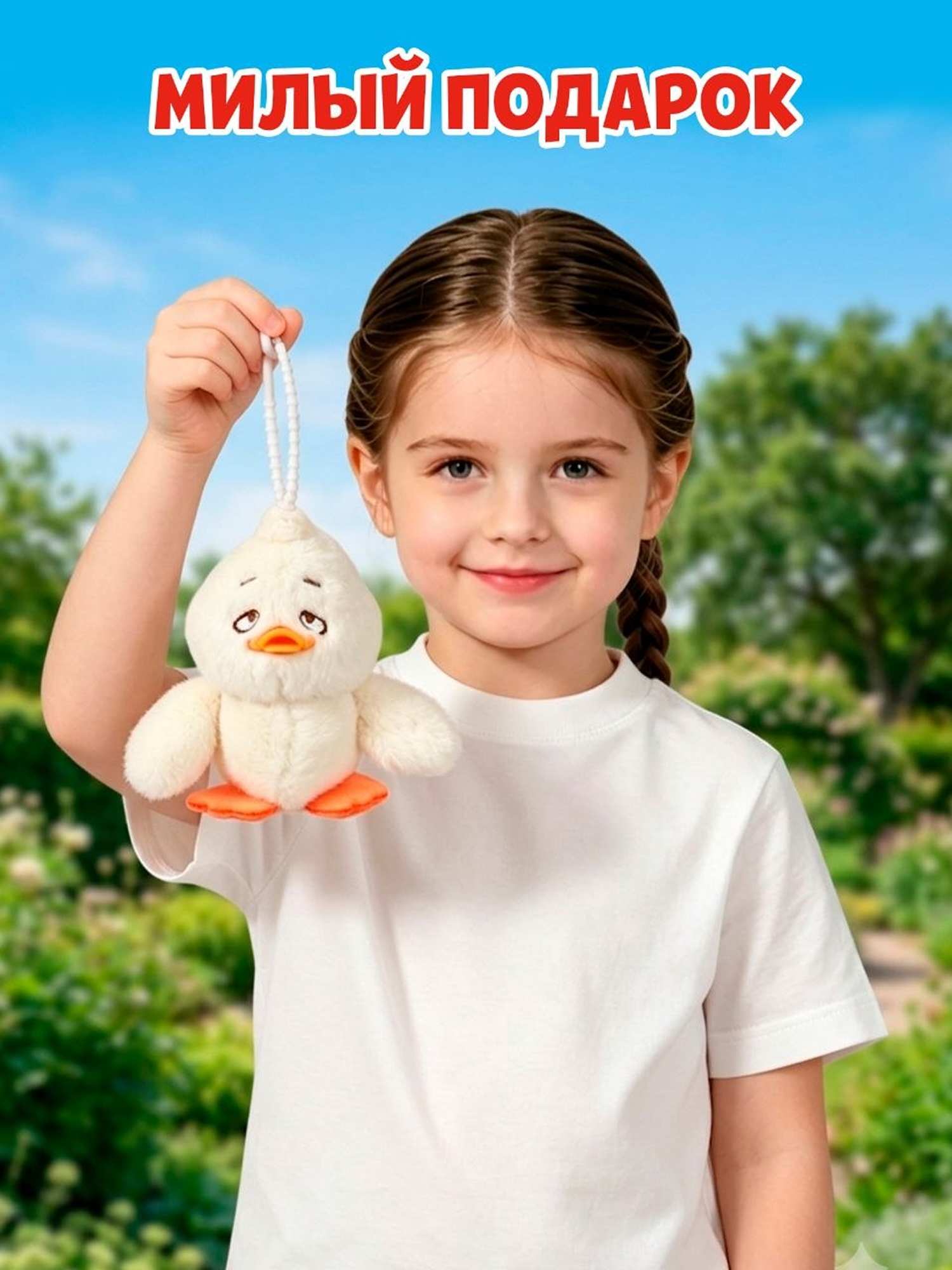 Брелок Upset Duck на цепочке - фото 7