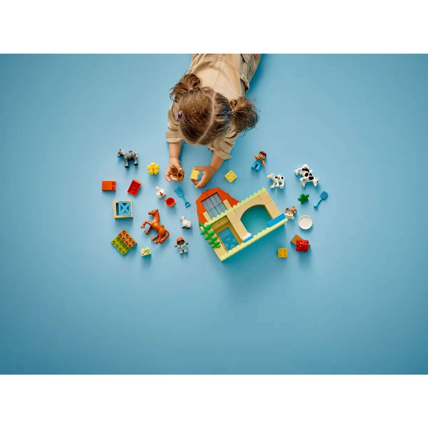Конструктор LEGO DUPLO Уход за животными на ферме блочный - фото 11