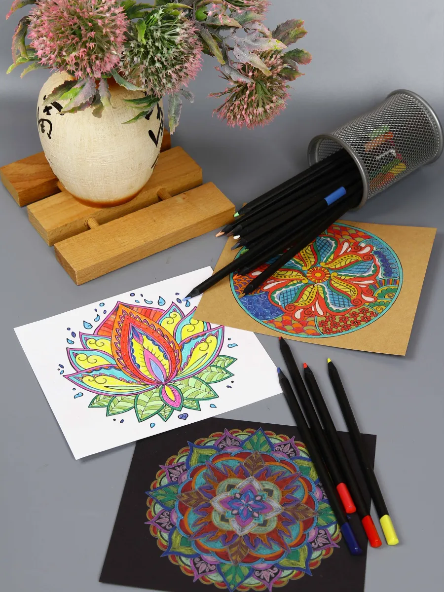 Карандаши цветные AXLER 44 шт. - фото 14