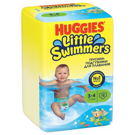 Трусики Huggies Little Swimmers для плавания 4 (7-15 кг) 12 шт.