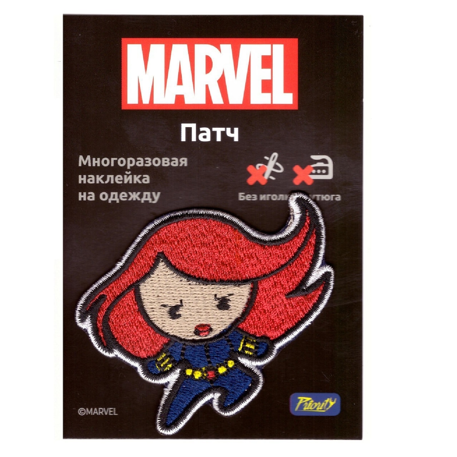 Наклейка-патч для одежды PrioritY Черная Вдова каваи - фото 2