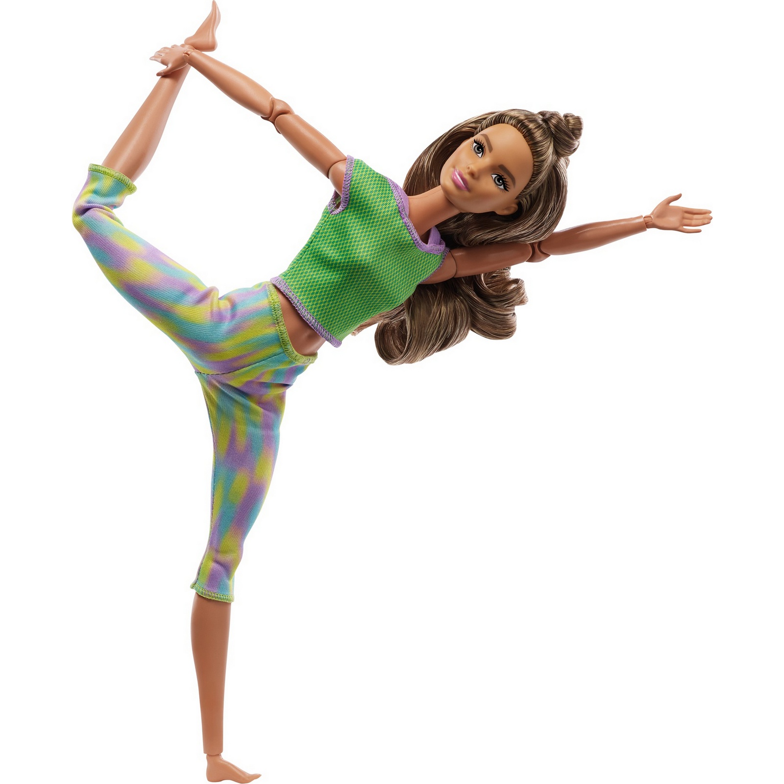 Кукла модельная Barbie Made to move Йога GXF05 - фото 8