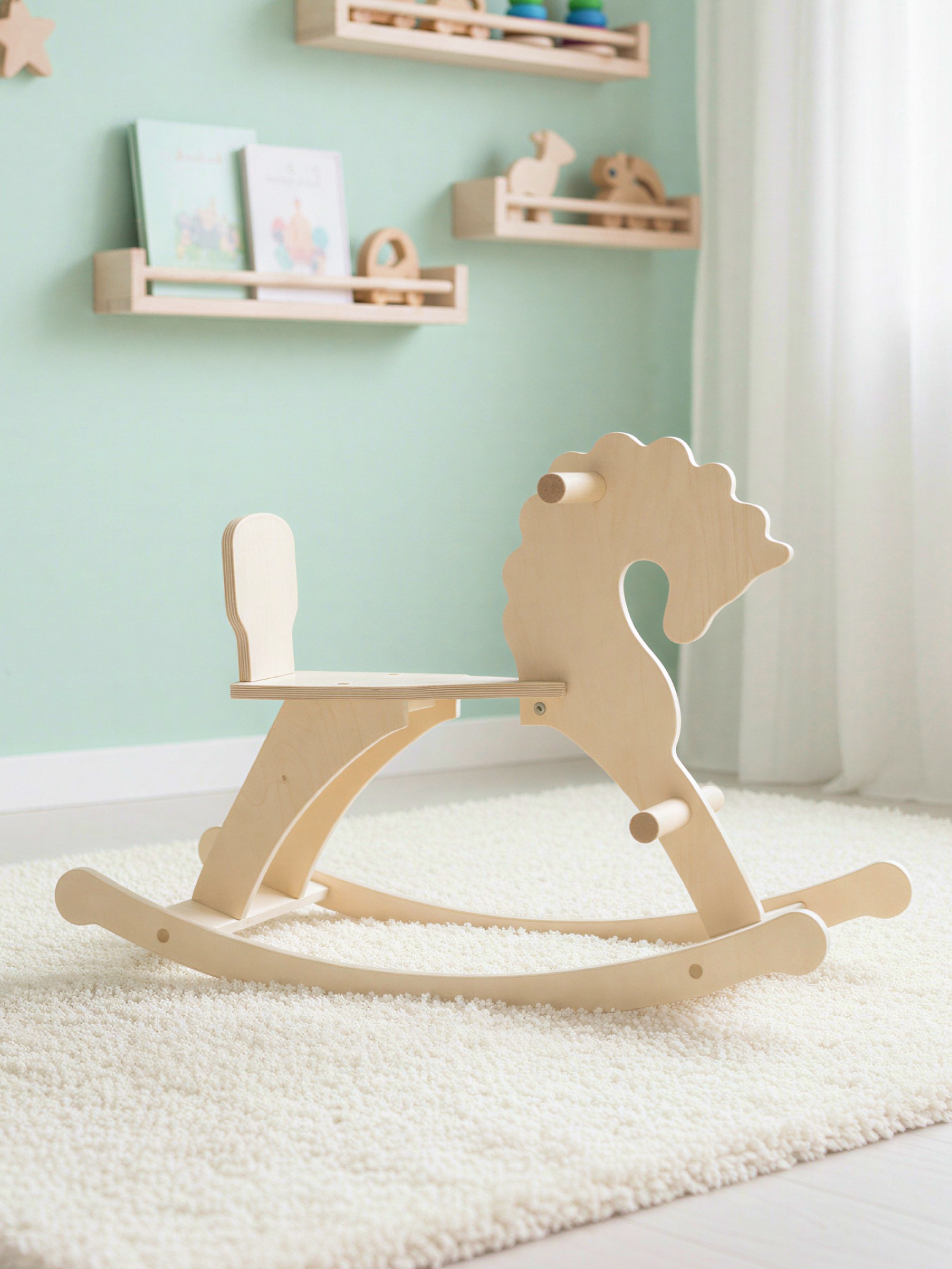 Качалка PAPPADO Лошадка бежевый - фото 10