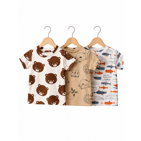 Футболка 3 шт WONDERBABY