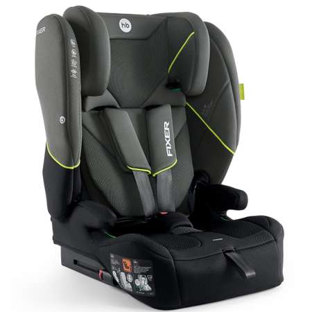 Автокресло Happy Baby Fixer Isofix 1/2/3 (9-36 кг) зеленый