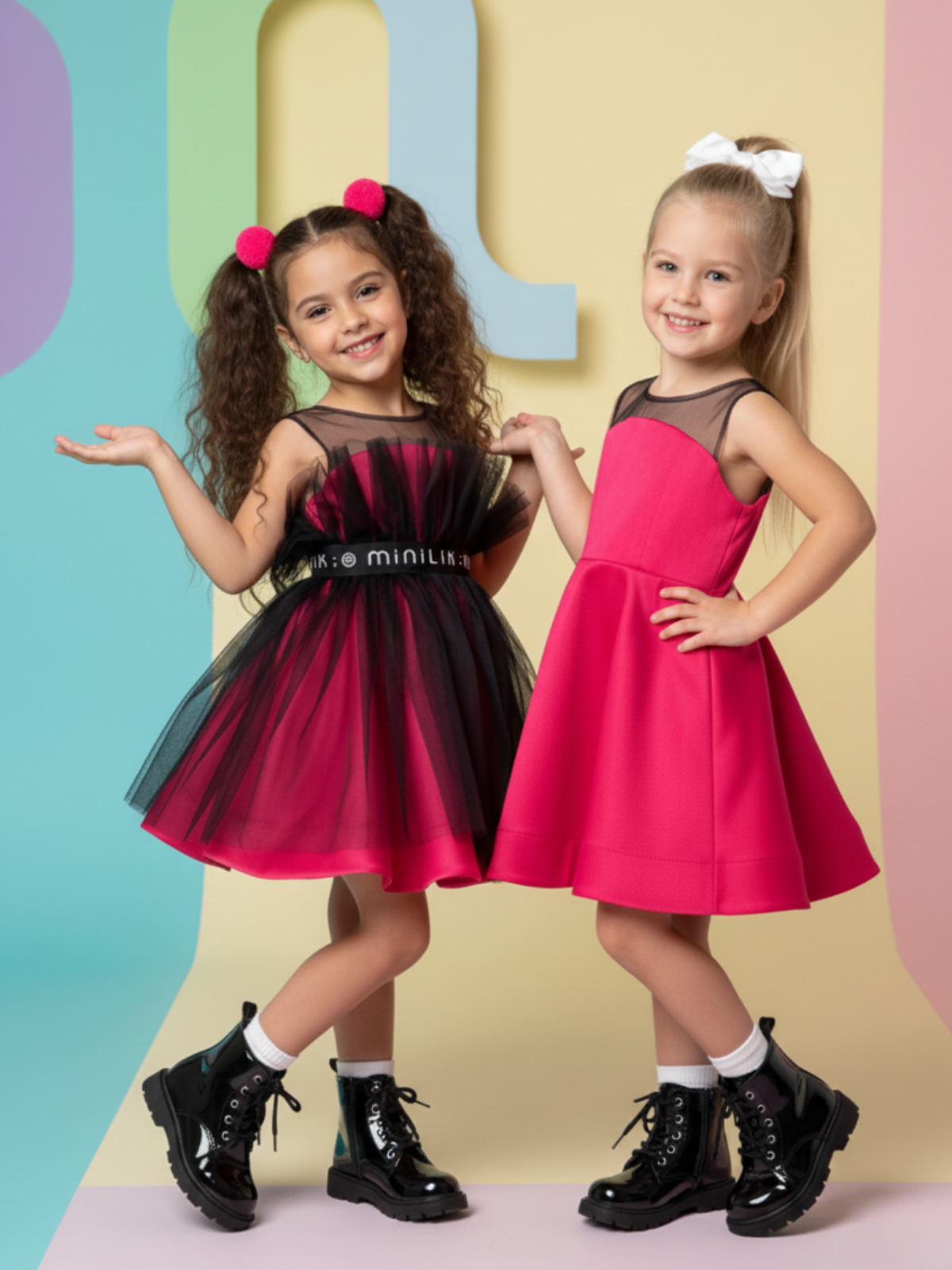 Платье Minilik ПлатьеСеткаРозовое - фото 3