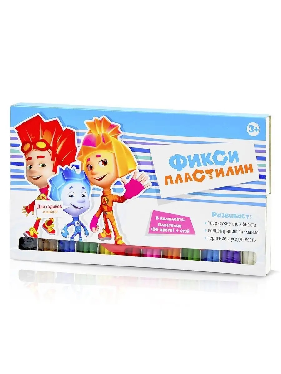 Пластилин Фиксики Творчество рисование 12 цв. - фото 3