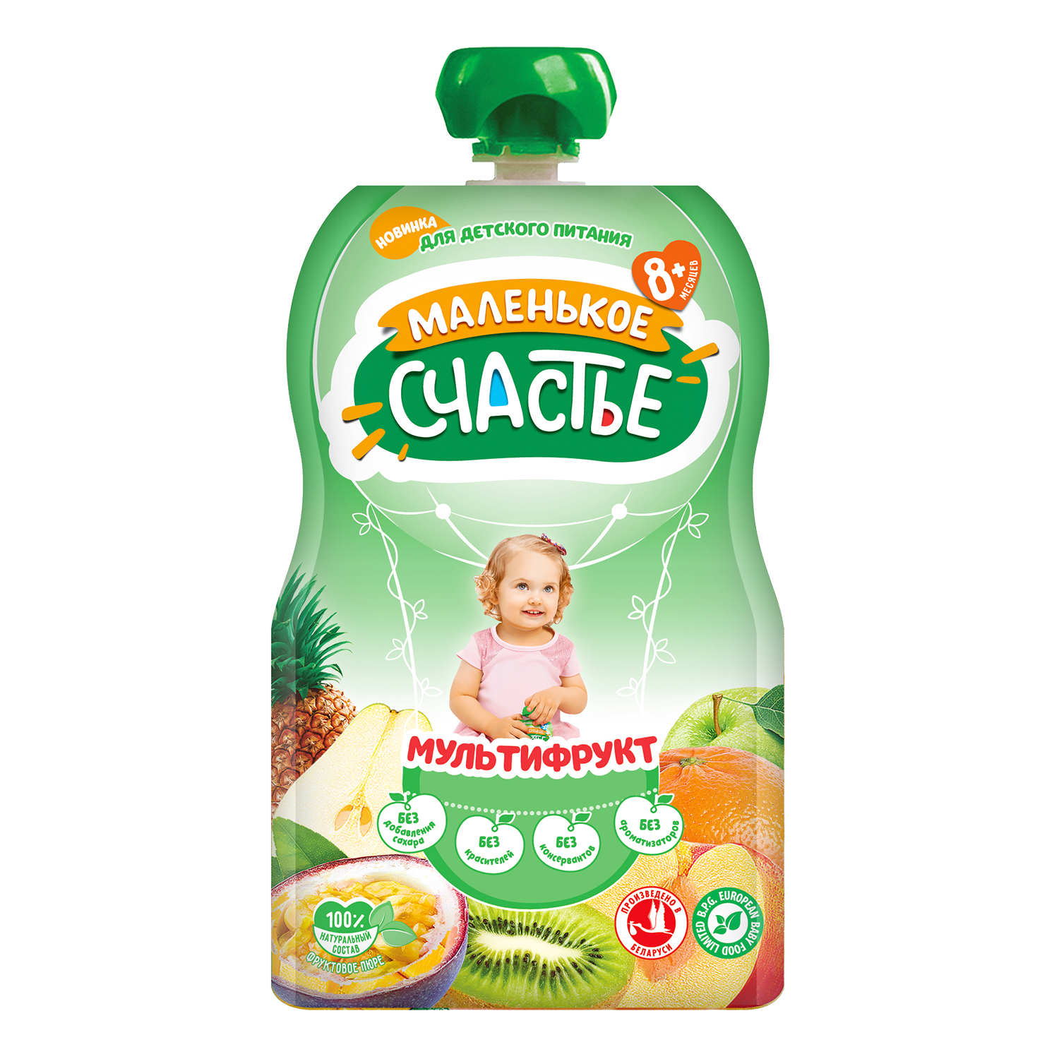 Пюре Маленькое счастье Мультифрукт с 8 мес 90 г - фото 2