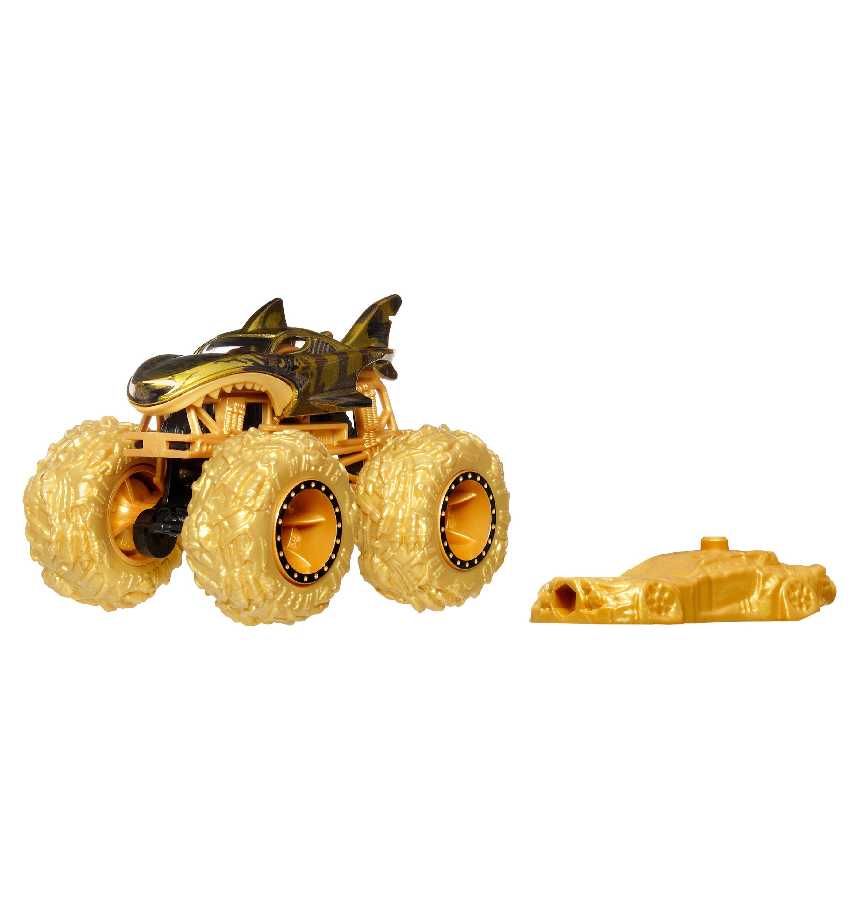 Монстр-трак Hot Wheels Золотой промо‑монстр‑трак 1:64 JJB12 - фото 1