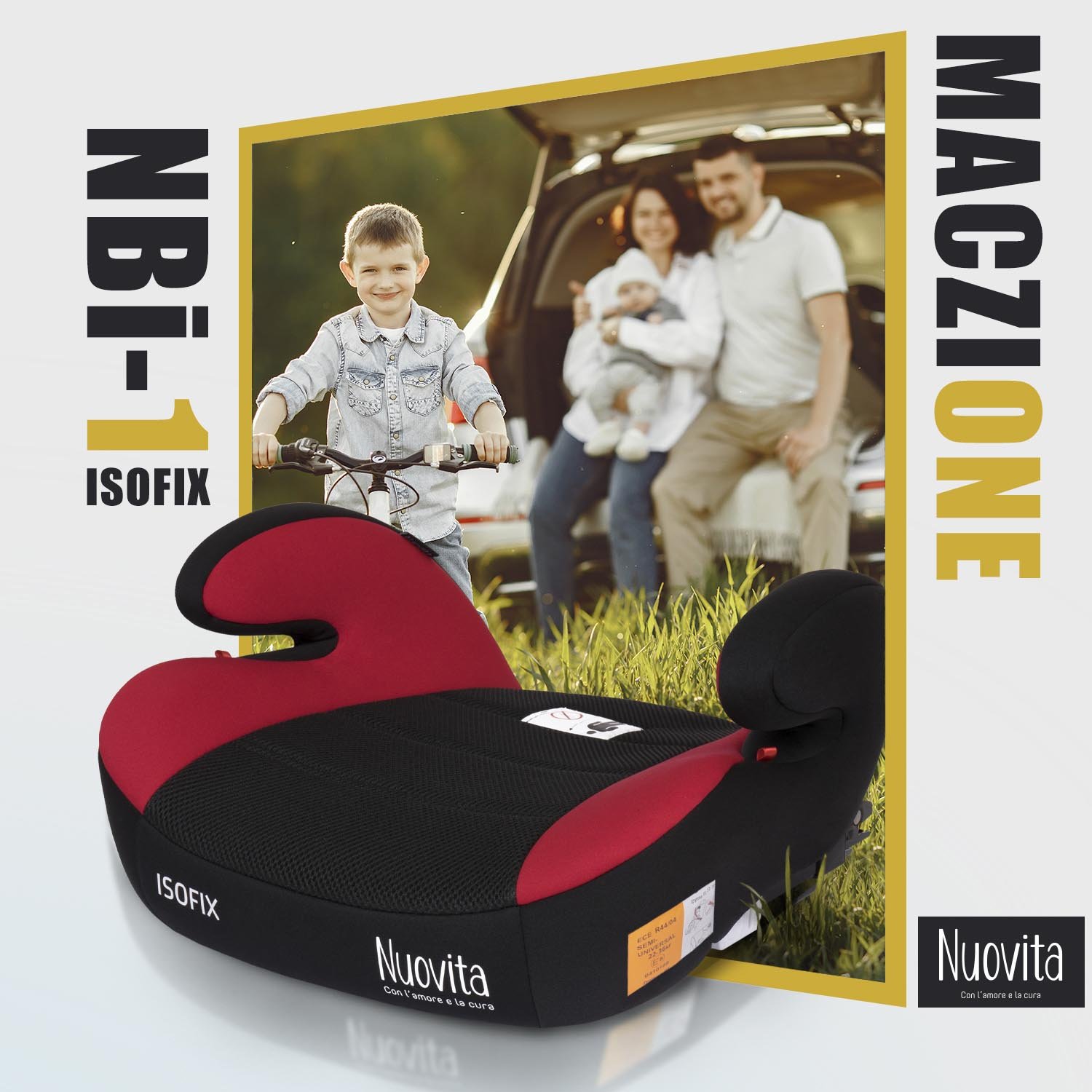 Изображение товара Автокресло Nuovita Maczione NBi-1 Isofix 3 (22-36 кг) красный Изображение товара Автокресло Nuovita Maczione NBi-1 Isofix 3 (22-36 кг) красный