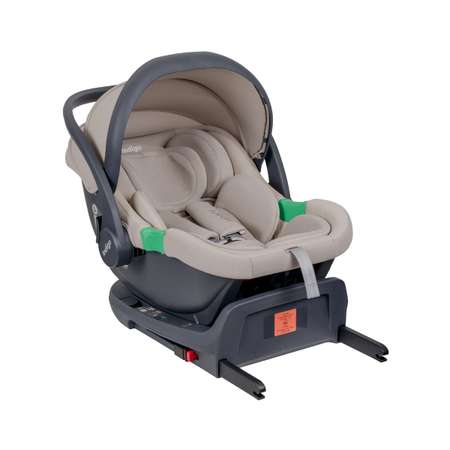 Автокресло Indigo Minky, с базой и опорной ногой 0 (0 -13 кг) бежевый