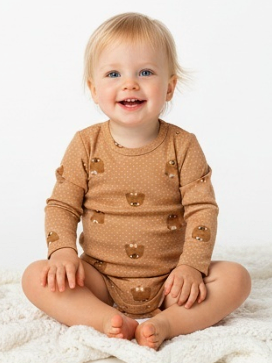 Боди Linas baby 1991-9_Кофейный - фото 1