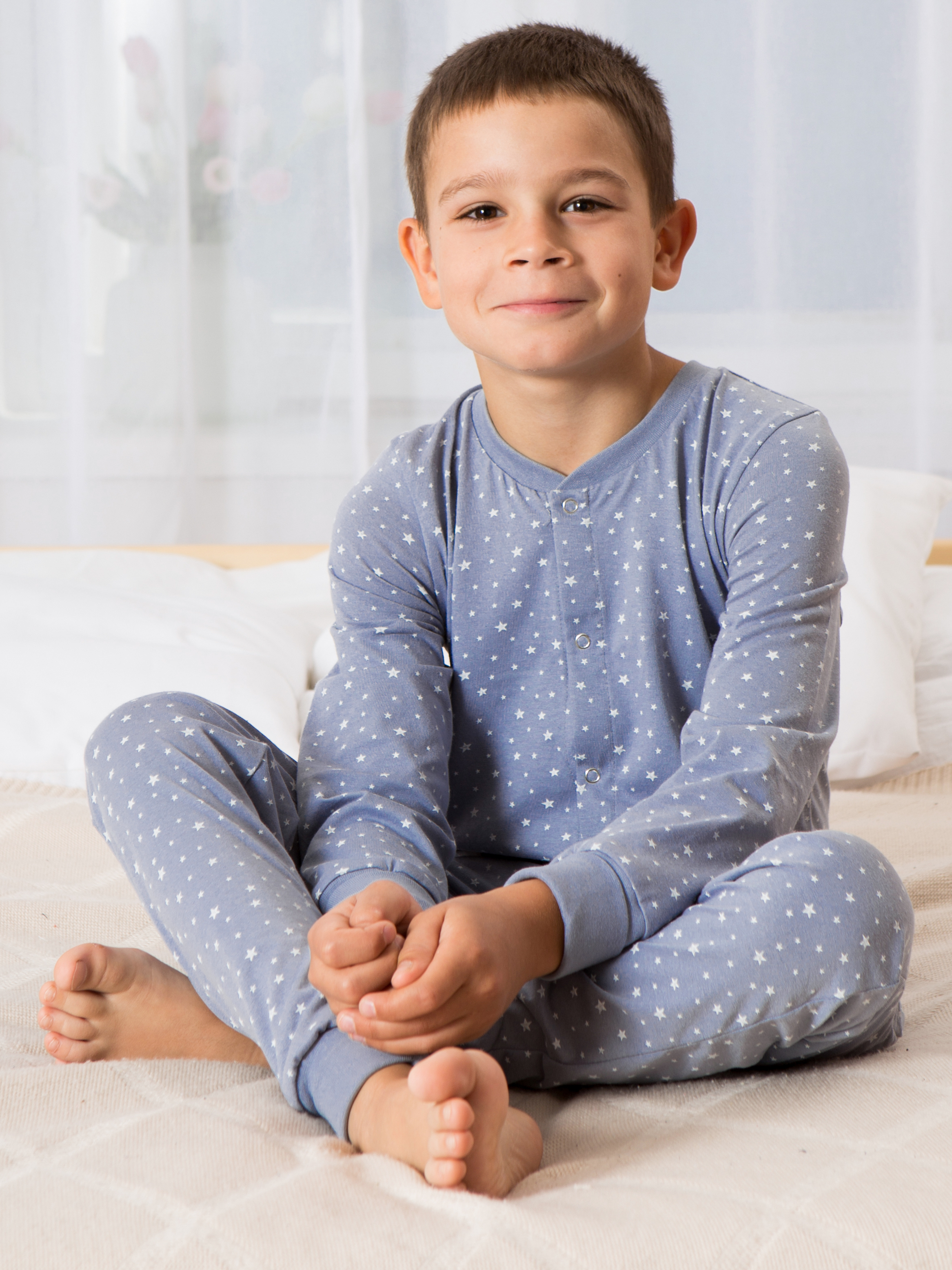 Пижама Весёлый человечек Д00113/Звезды - фото 9