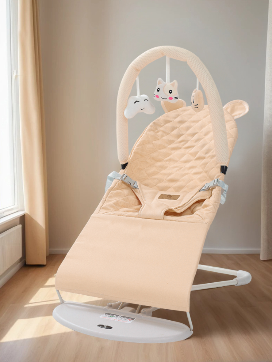 Шезлонг CINLANKIDS бежевый - фото 7