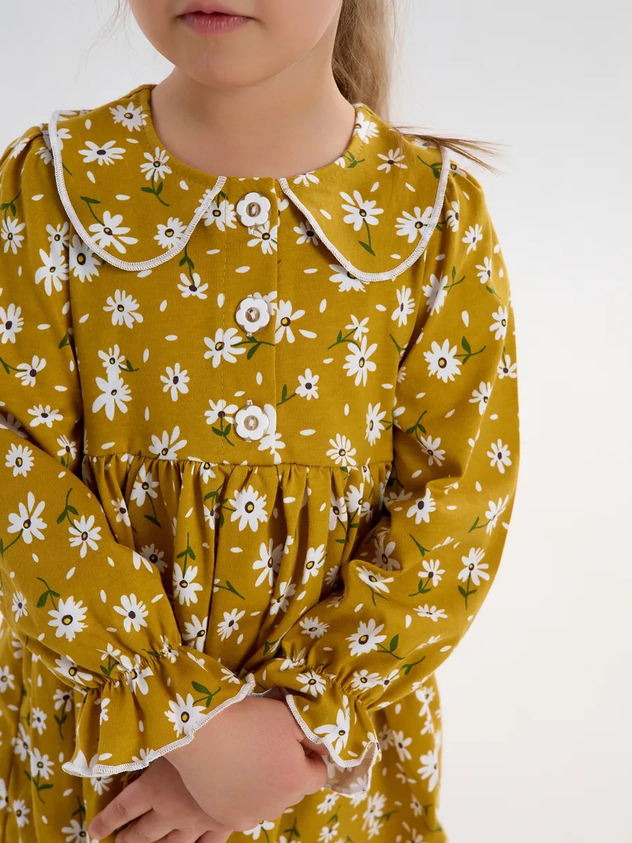 Платье YAXX 005--Платье ромашка/горчица - фото 3
