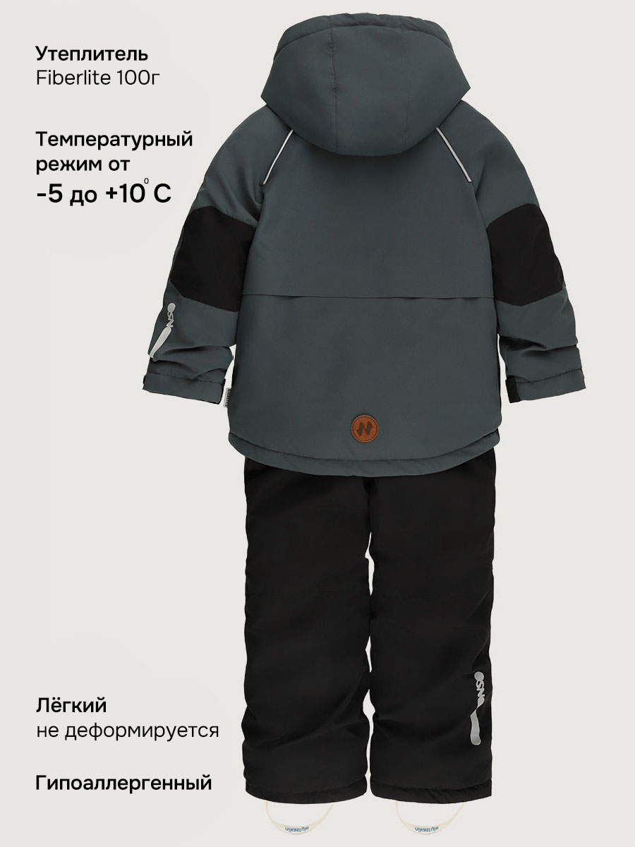 Костюм NIKASTYLE 7м2126 мох/черный - фото 6