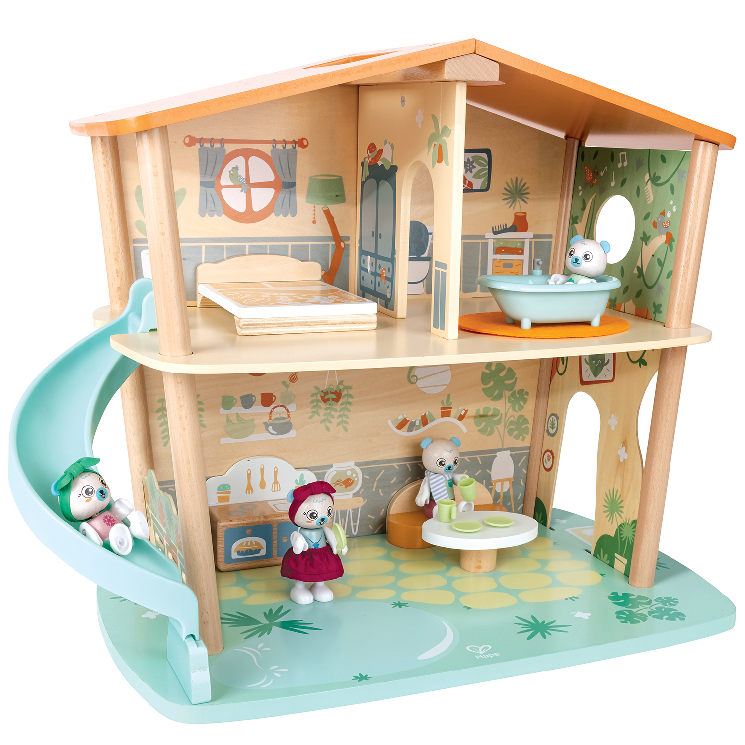 Игровой набор Hape Семья белых медведей - фото 8