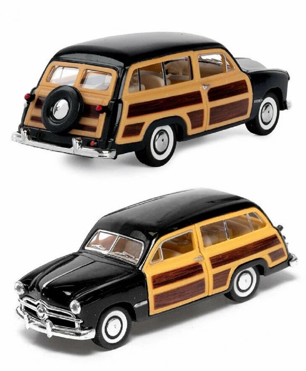 Автомобиль KINSMART Ford Woody Wagen 1949 черная 1:42 KT5402/4 - фото 1