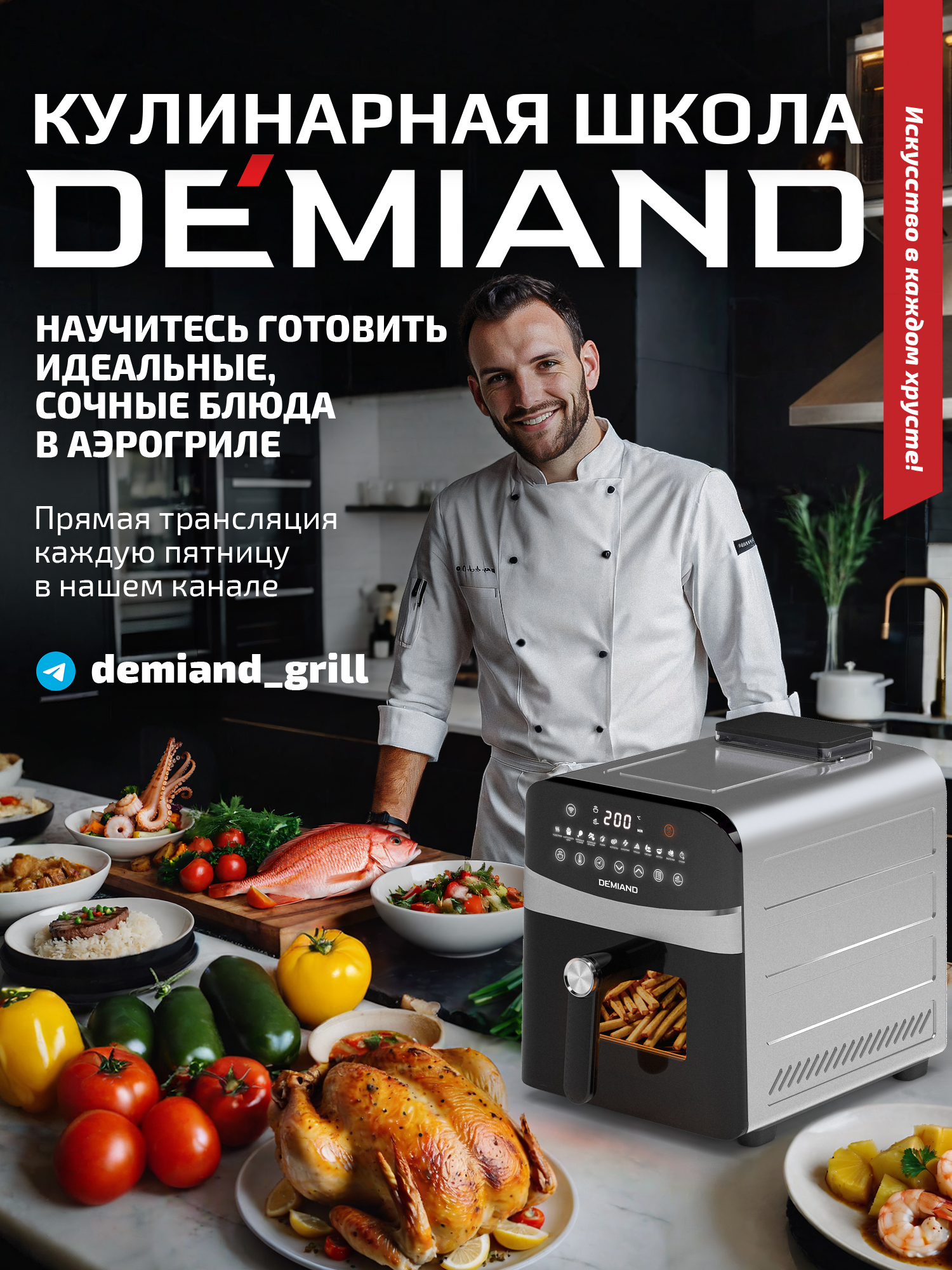 Аэрогриль DEMIAND Sanders Max c Wi-Fi 9 л - фото 7