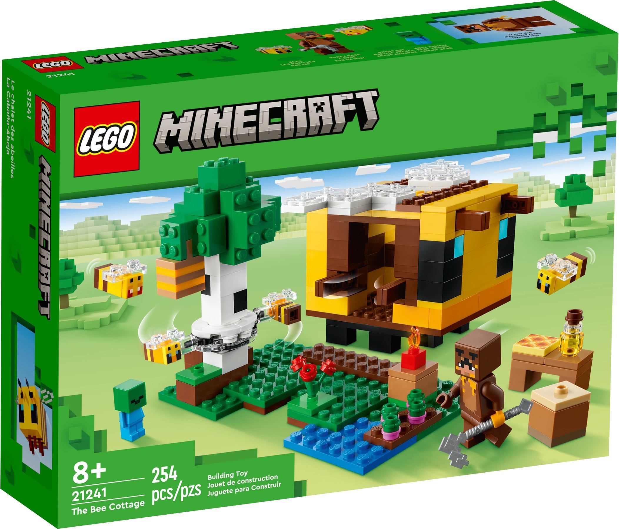 Изображение товара Конструктор LEGO Minecraft Пчелиный коттедж 242 детали игра для детей от 8 лет