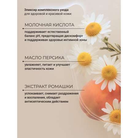 Гидрофильное масло Zeitun очищающее для ежедневной интимной гигиены с молочной кислотой, 200 мл