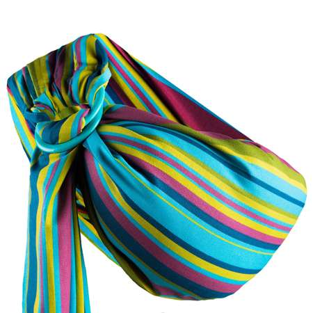 Слинг ZAFFIRO №16 1 Metal/Turquoise and Light Green Stripes