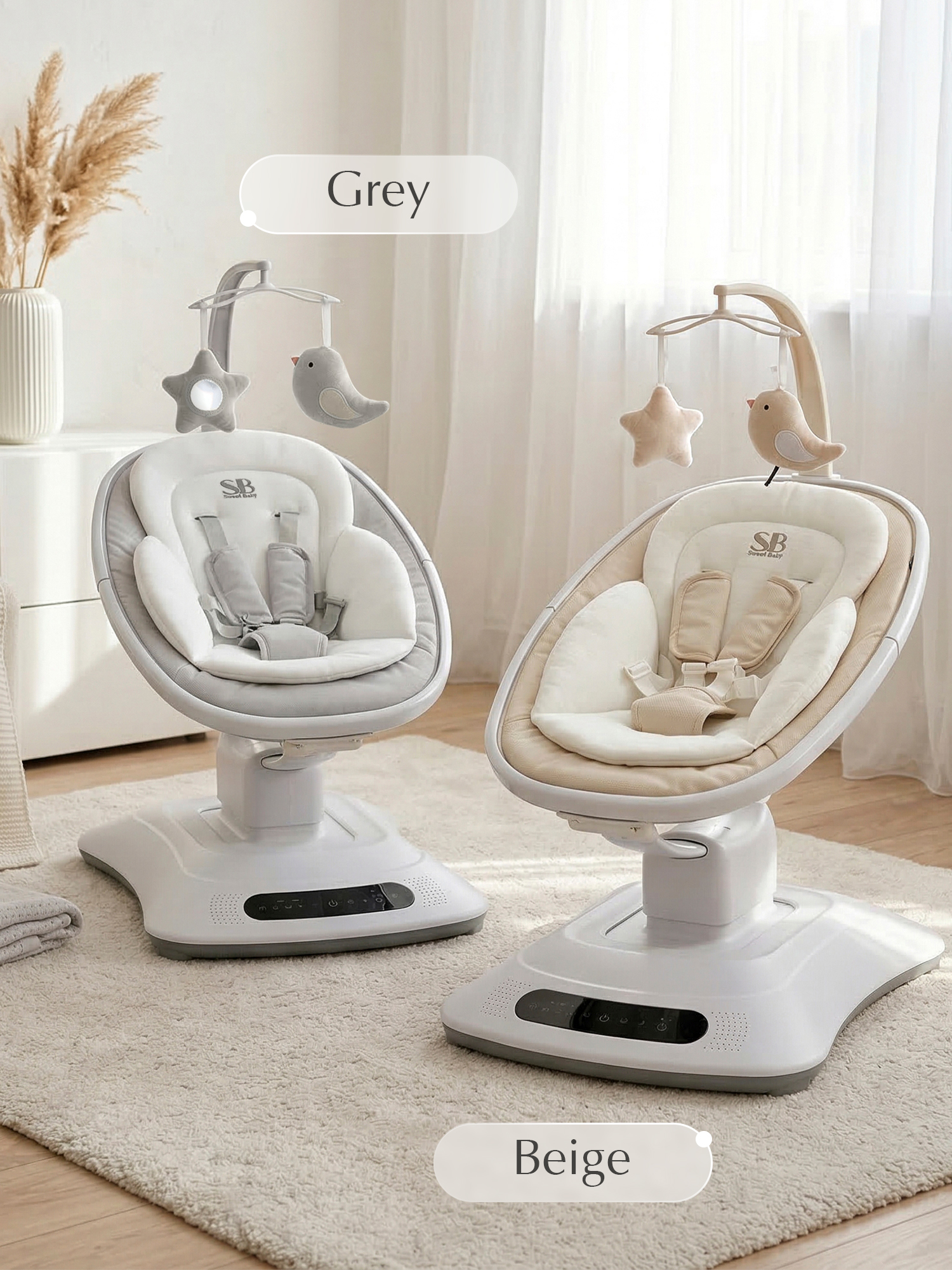 Качели Sweet Baby Elisa бежевый - фото 10