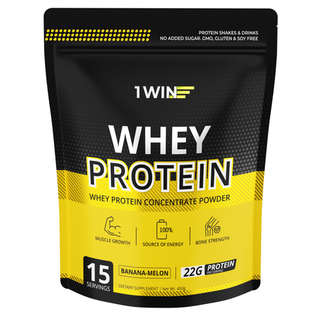 Протеин 1WIN Банан-дыня 450г 15 порций