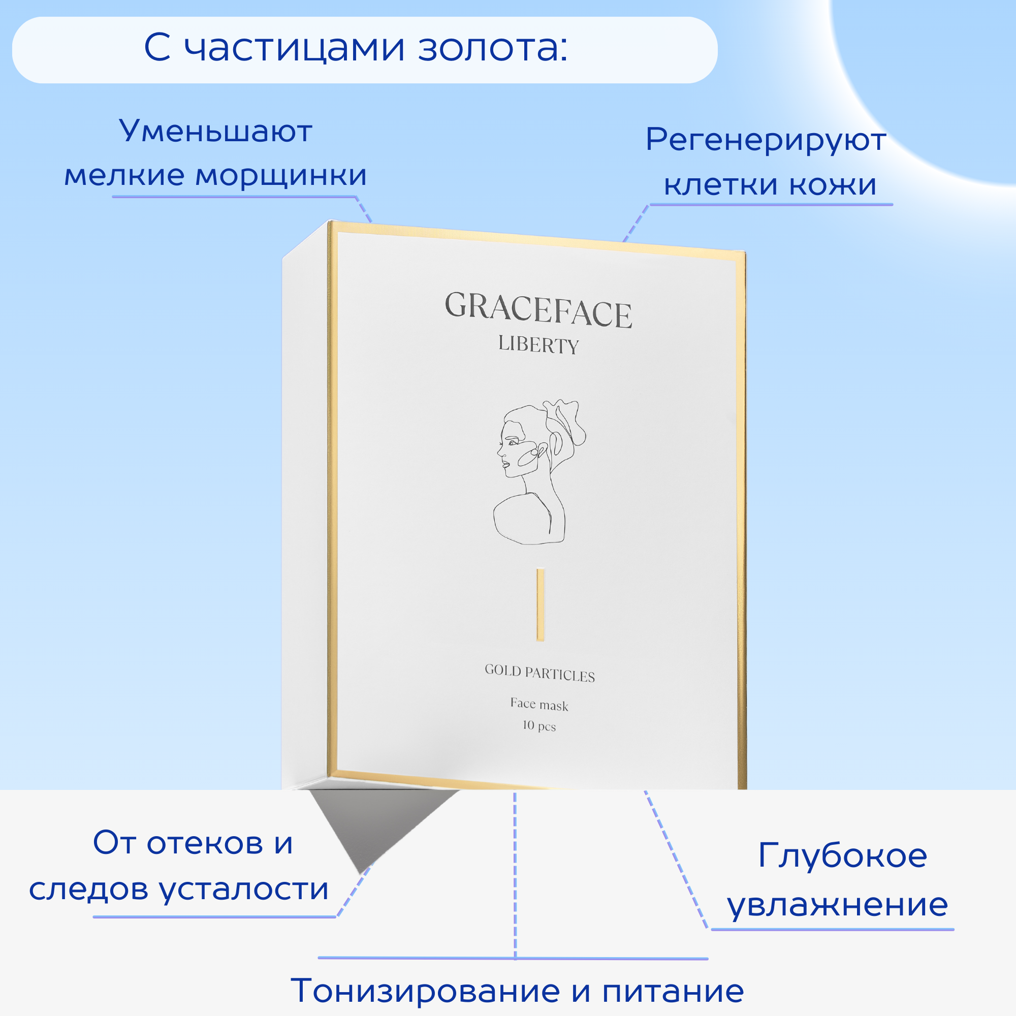 Маска GraceFACE 10 шт. - фото 2