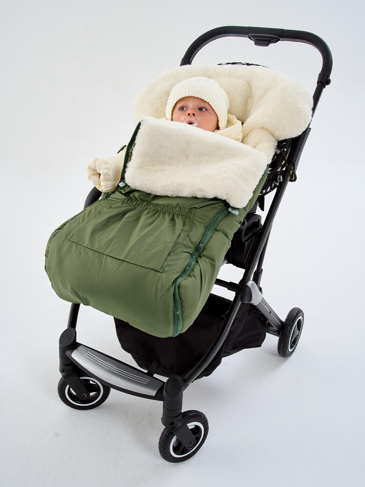 Конверт в коляску Осьминожка Трансформер зеленый - фото 10