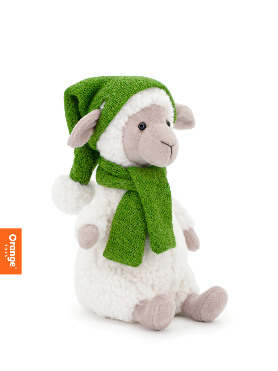 Мягкая игрушка Orange Toys Овечка Ники в зелёной шапочке - фото 2