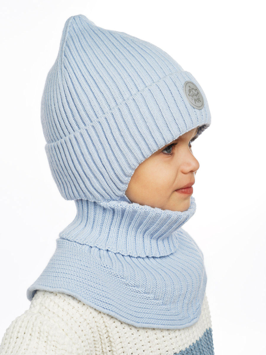 Шапка и снуд ПриКиндер U-W_231241 Цвет: Голубой - фото 11