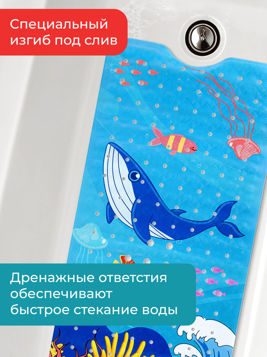 Коврик для ванной PRIMILA Кит 40 x 100 см - фото 5