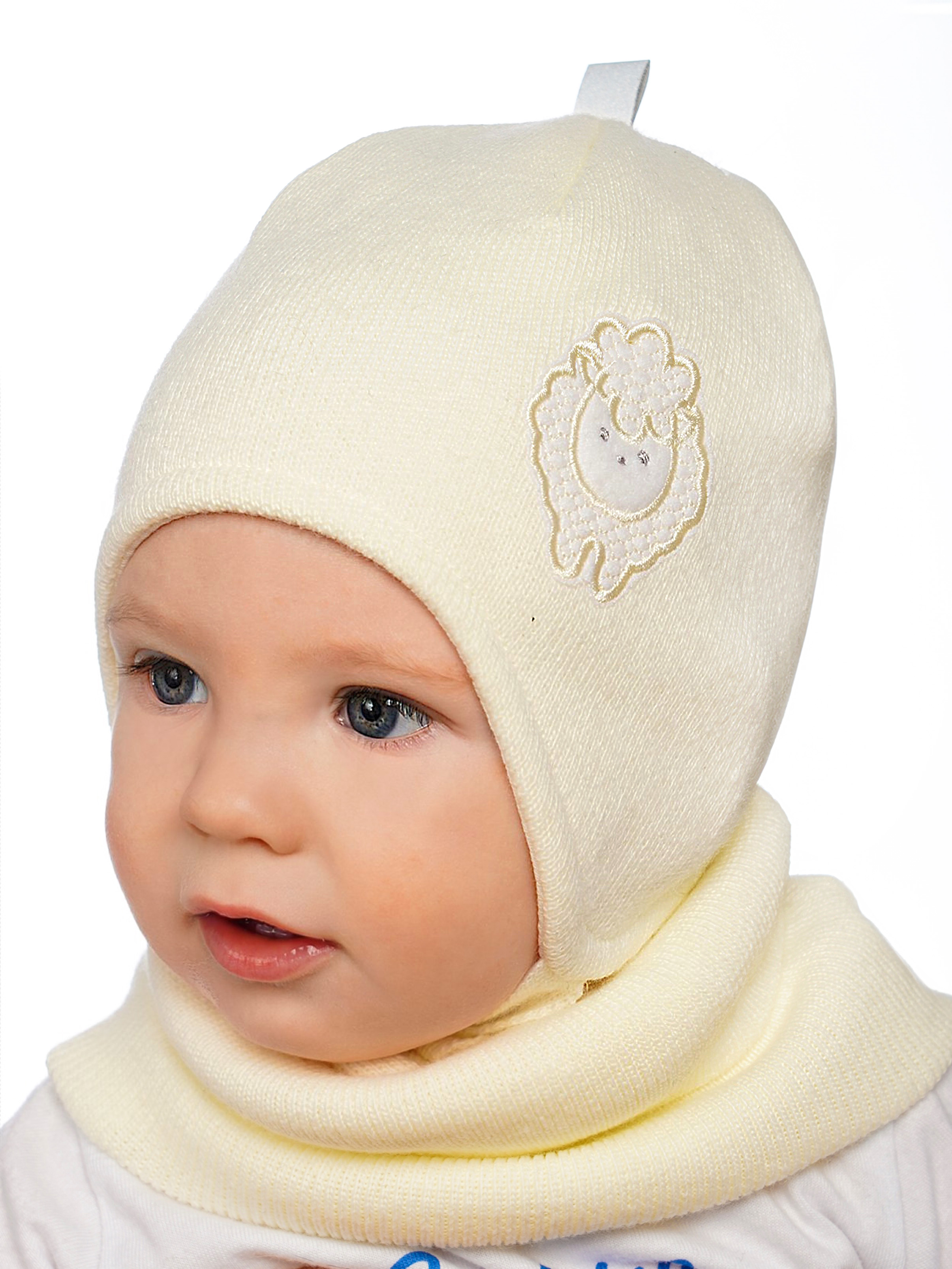 Шапка и снуд ПриКиндер U-Sp24201 Цвет: Молочный - фото 11