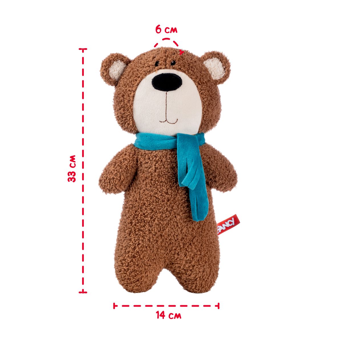 Игрушка мягкая Fancy мишка 31 см - фото 5