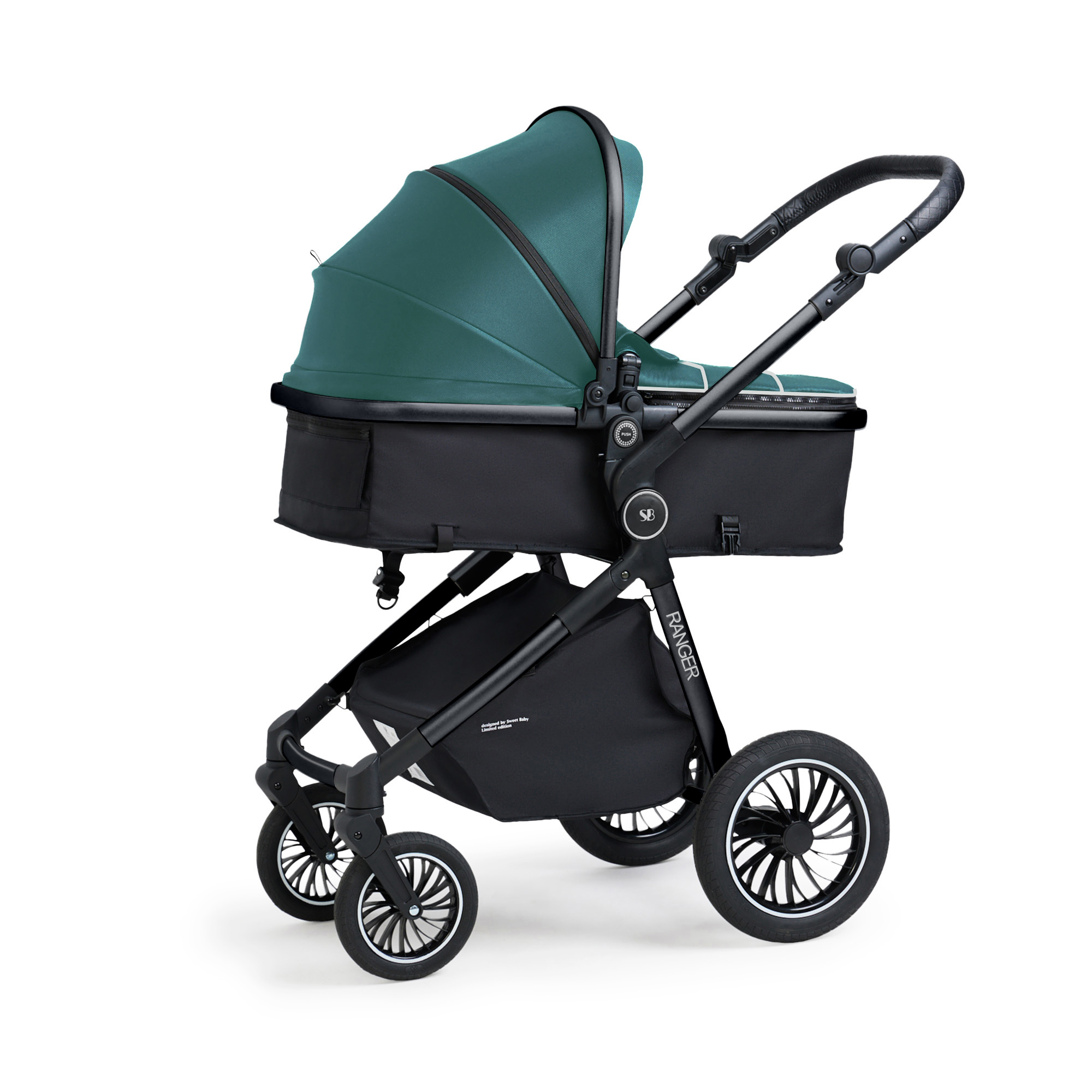 Коляска трансформер Sweet Baby зеленый - фото 29