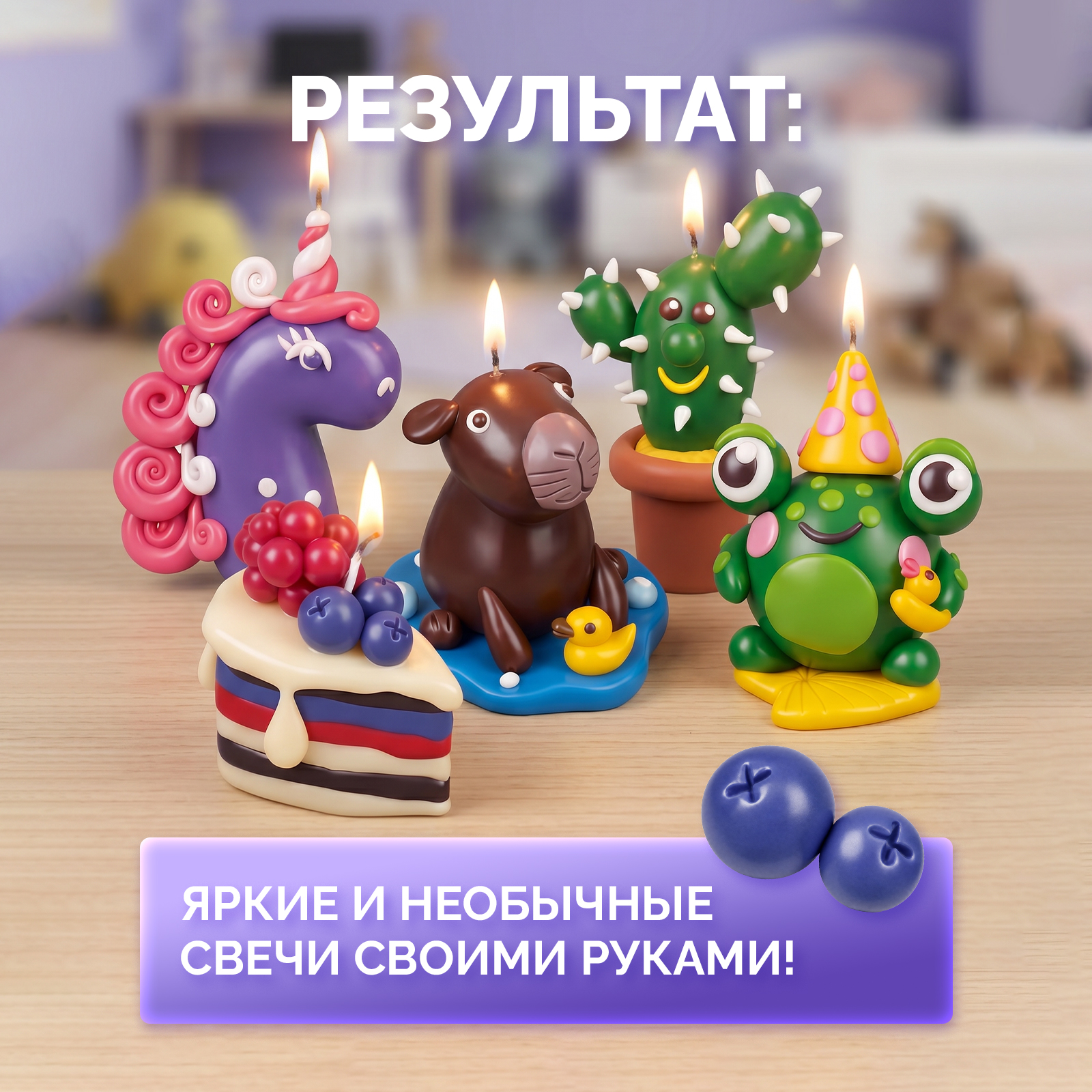 Набор для создания свечей своими руками для детей - фото 2