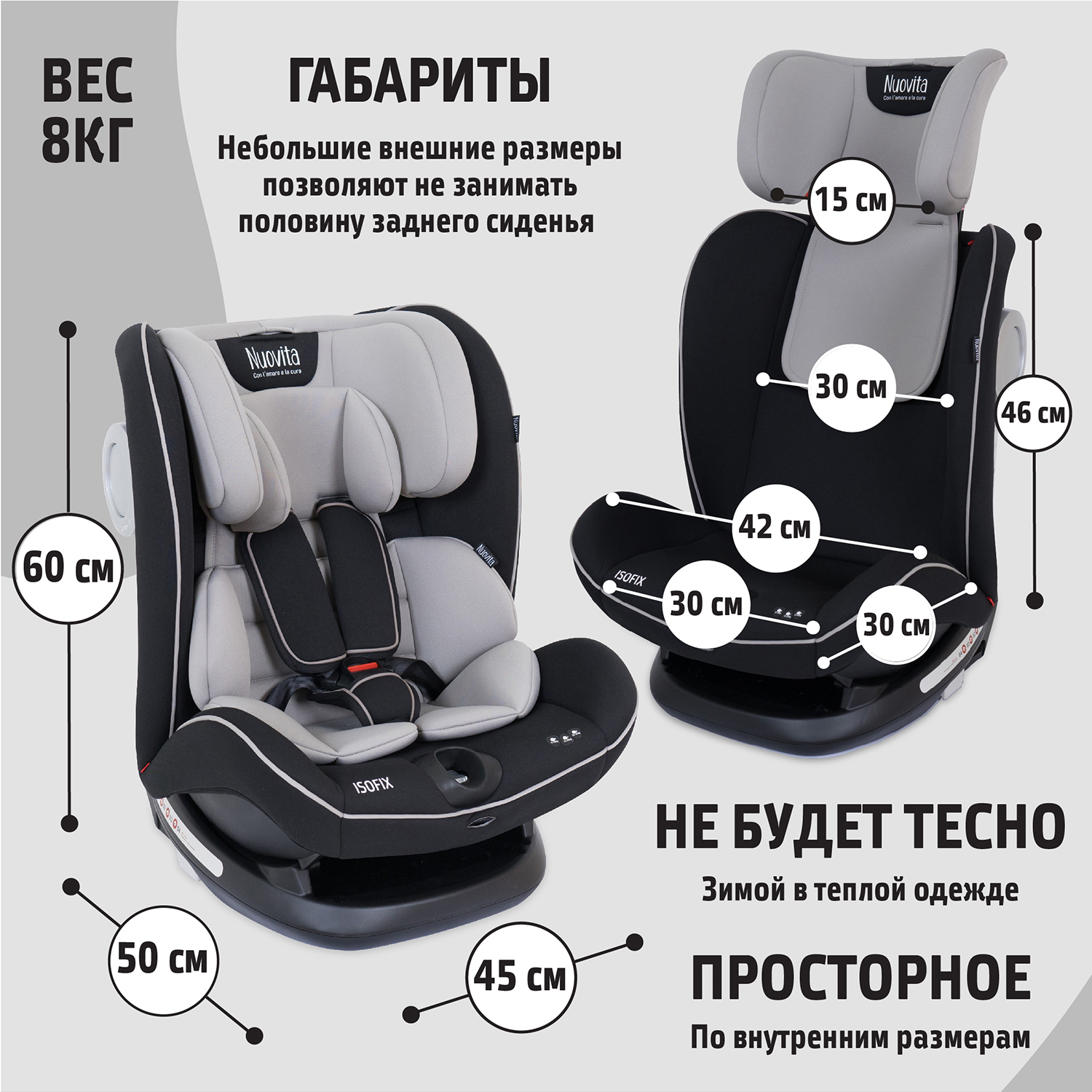 Автокресло Nuovita Isofix 1/2/3 (9-36 кг) - фото 11