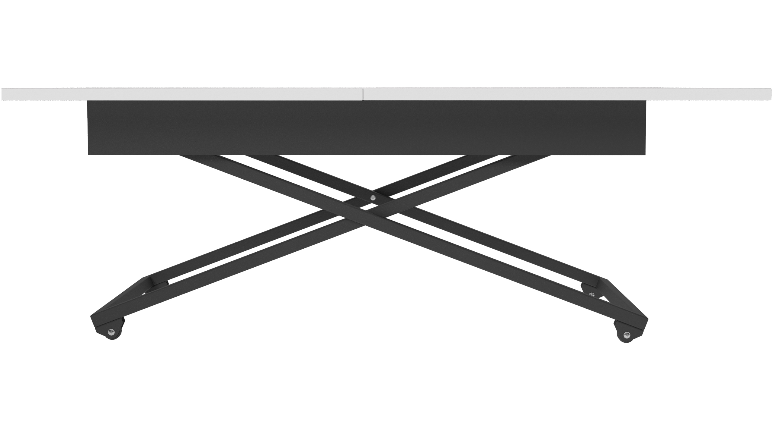 Стол-трансформер КАЛИФОРНИЯ МЕБЕЛЬ Андрэ Loft ЛДСП Белый Черный - фото 7