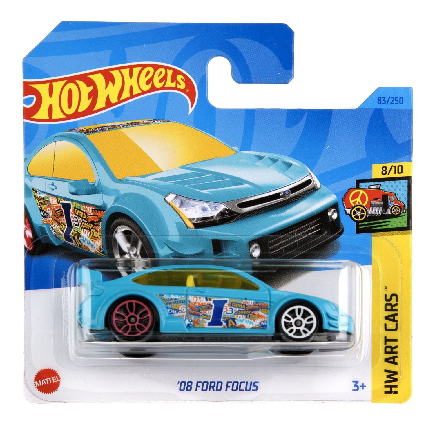 Автомобиль Hot Wheels Ford Focus 08 60582 - фото 1