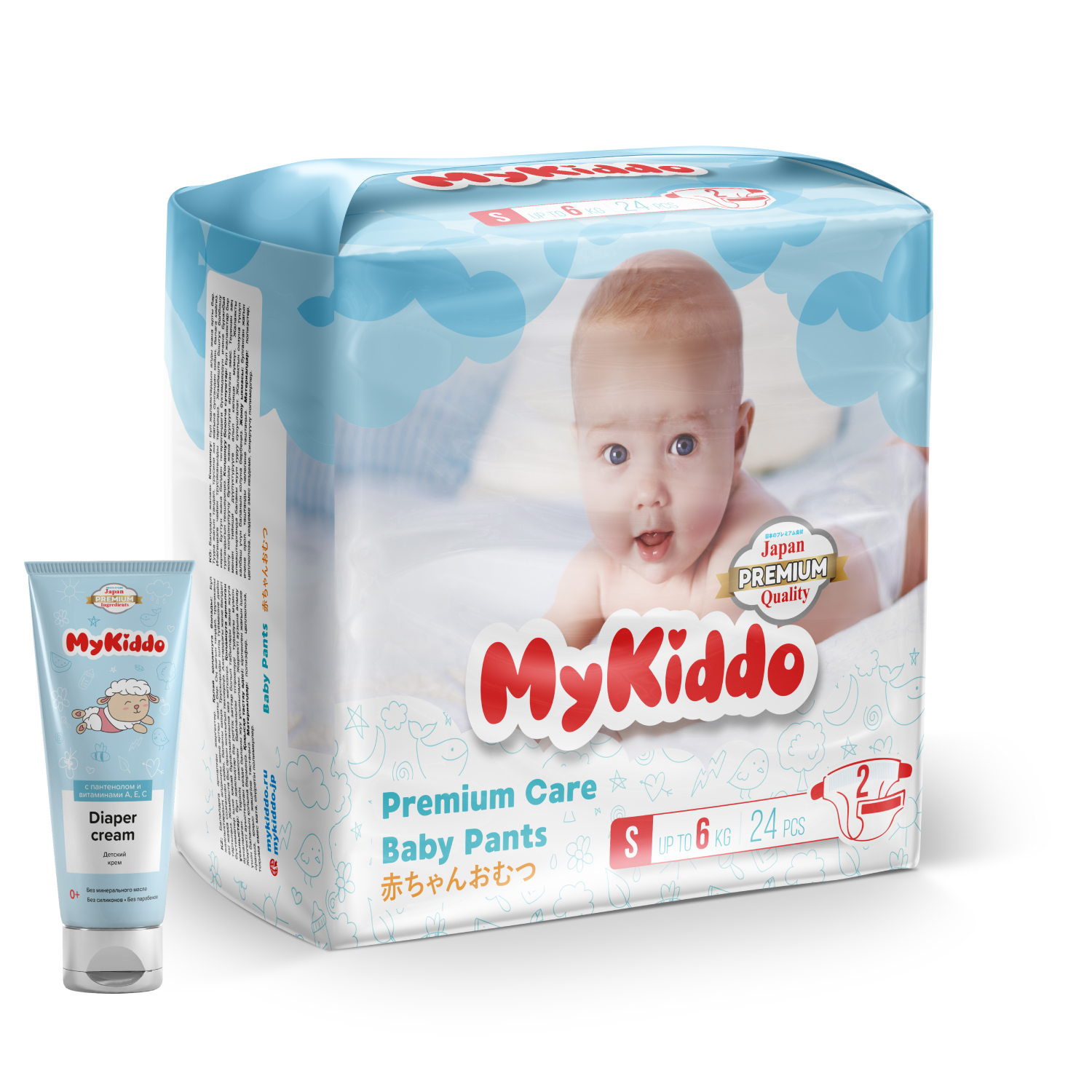 Подгузники MyKiddo S 24 шт. - фото 1