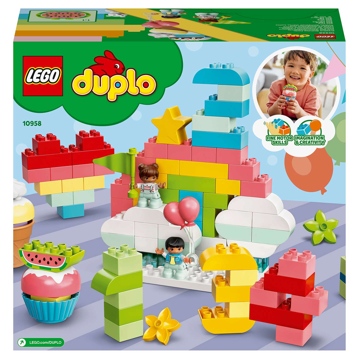 Конструктор LEGO DUPLO Веселый день рождения блочный - фото 3