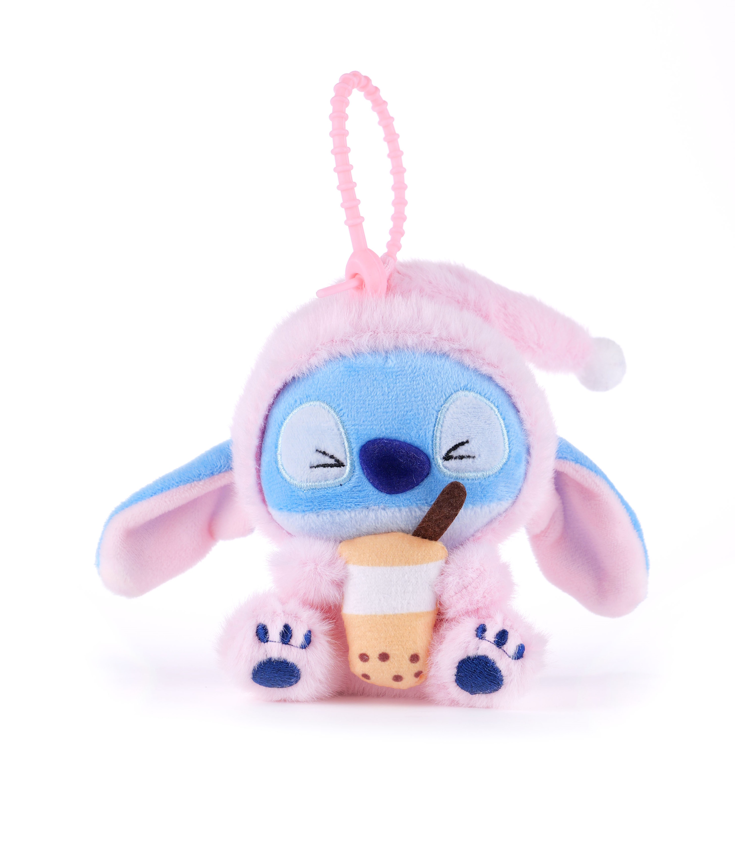 Игрушка мягкая Stitch Foooodies на цепочке персиковый - фото 8