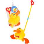 Игрушка Рыжий кот каталка Утка