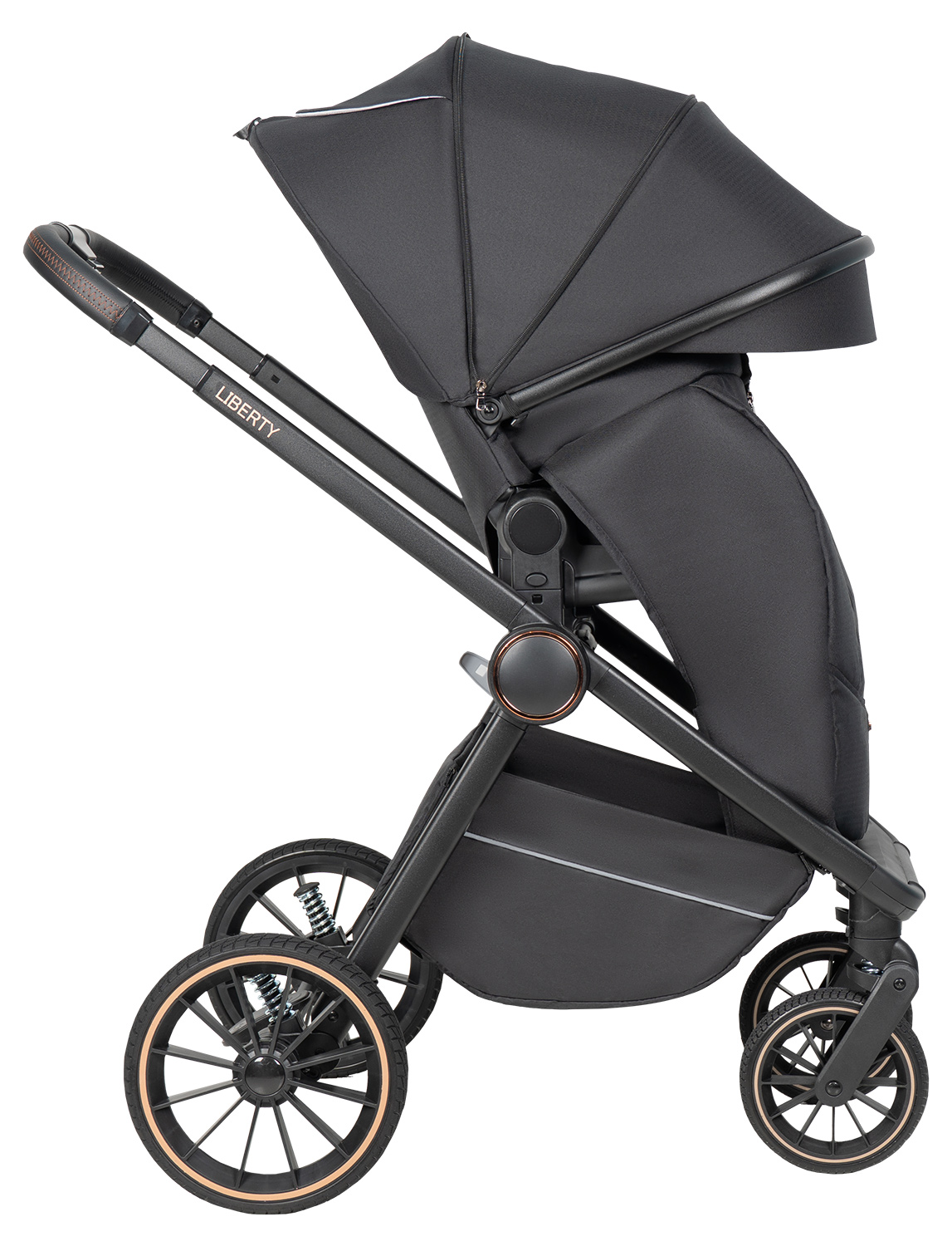 Коляска 3в1 Farfello Liberty черный - фото 24